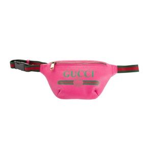 Gucci Logo Web belt bag. Pink 💗